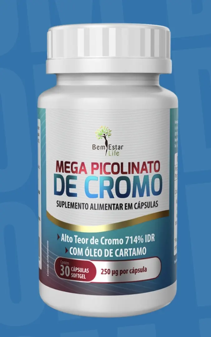 MEGA PICOLINATO DE CROMO - 30 CAPSULAS