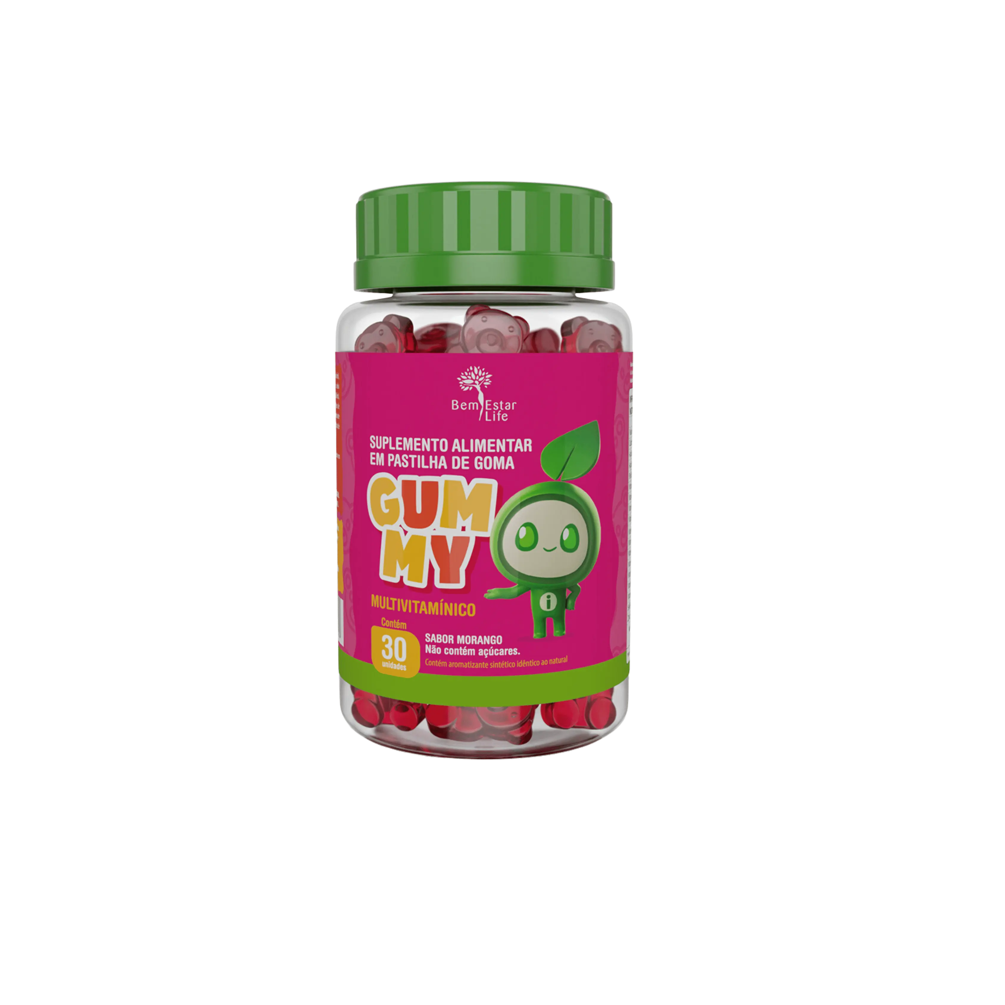 GUMMY POLIVITAMINICO SABOR MORANGO 