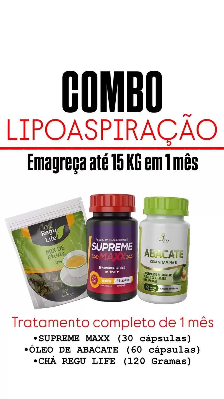 COMBO LIPOASPIRAÇÃO MAXX